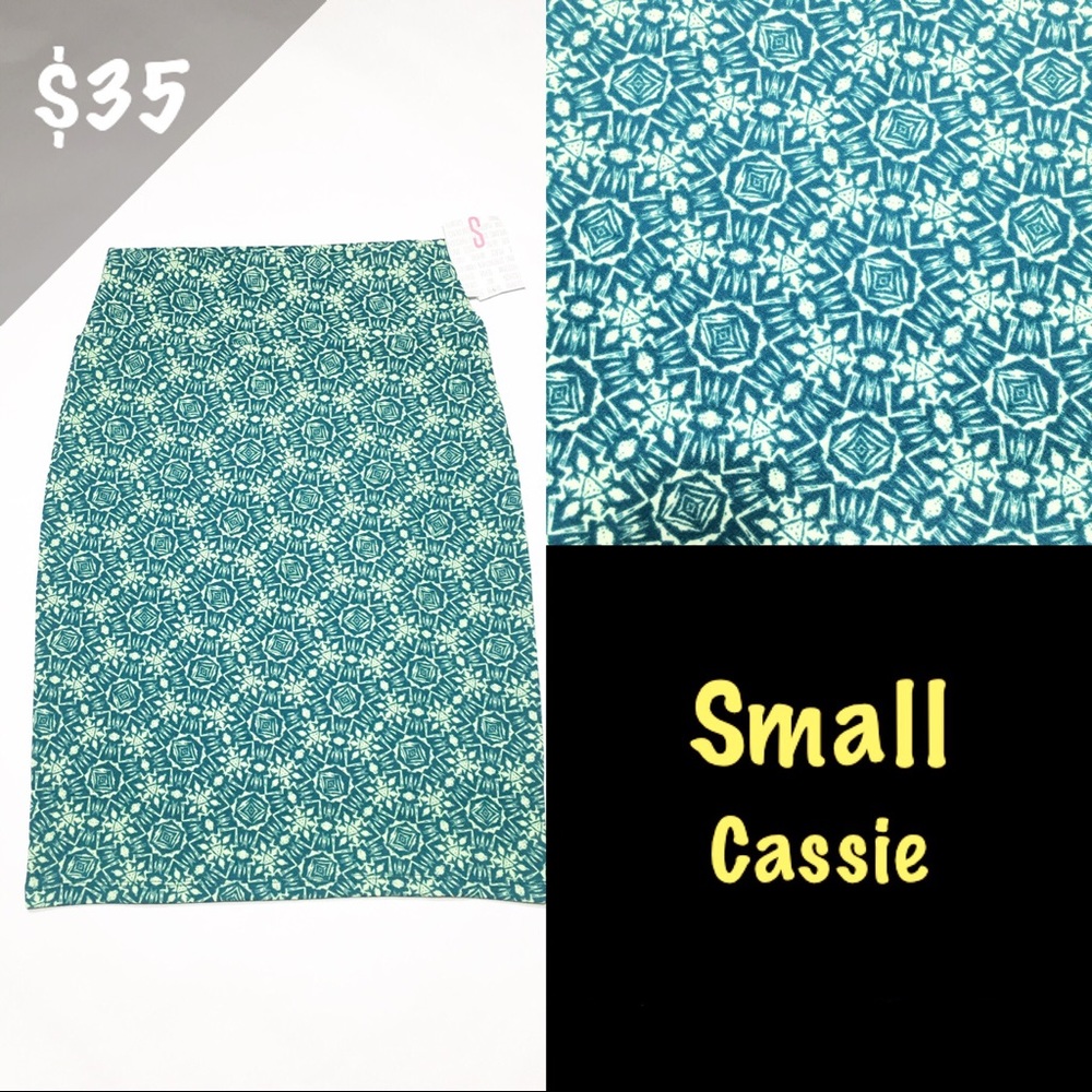 NWT LuLaRoe Small Cassie Skirt Geometric